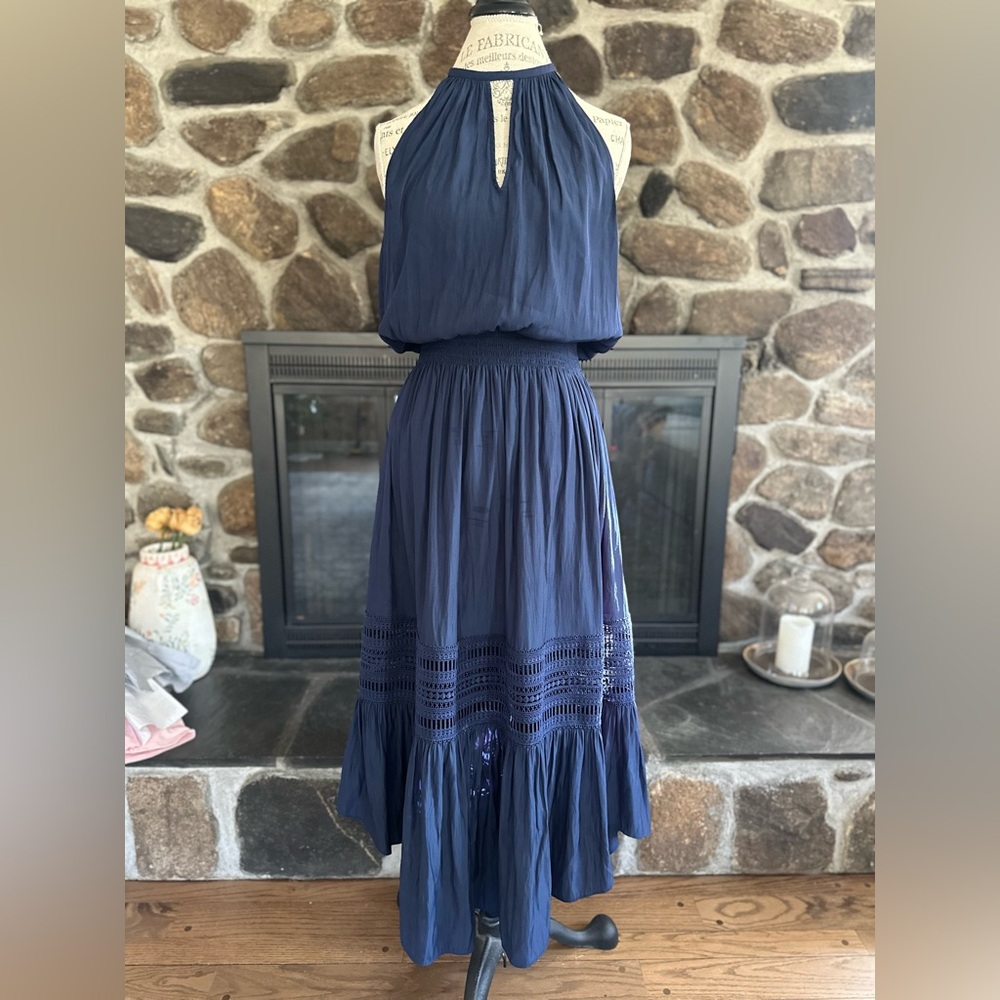 Ramy Brook Navy Blue Anna Dress - Size Medium - Picture 2 of 8